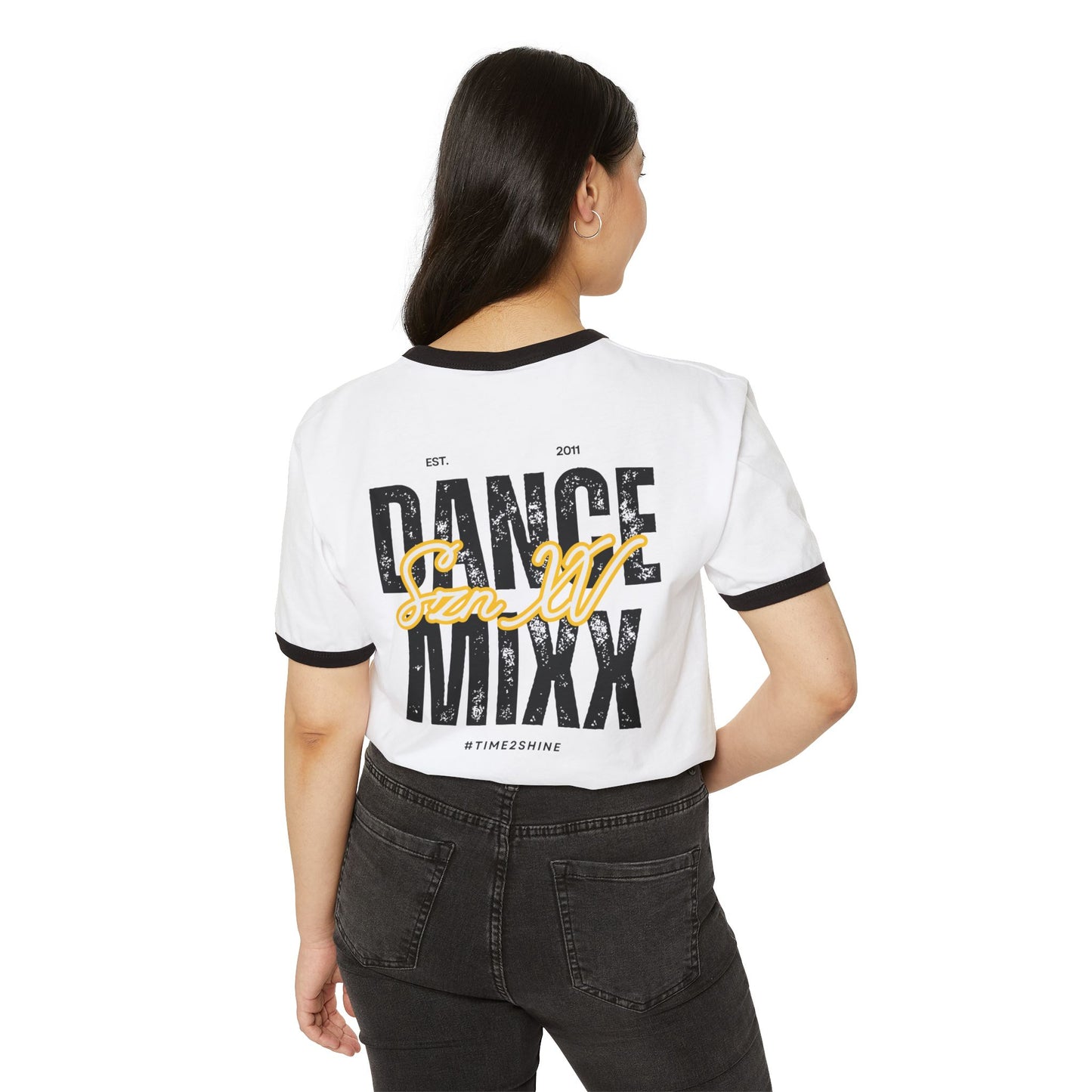 Season XV - Unisex Ringer T-Shirt (Front Logo, Back Image)