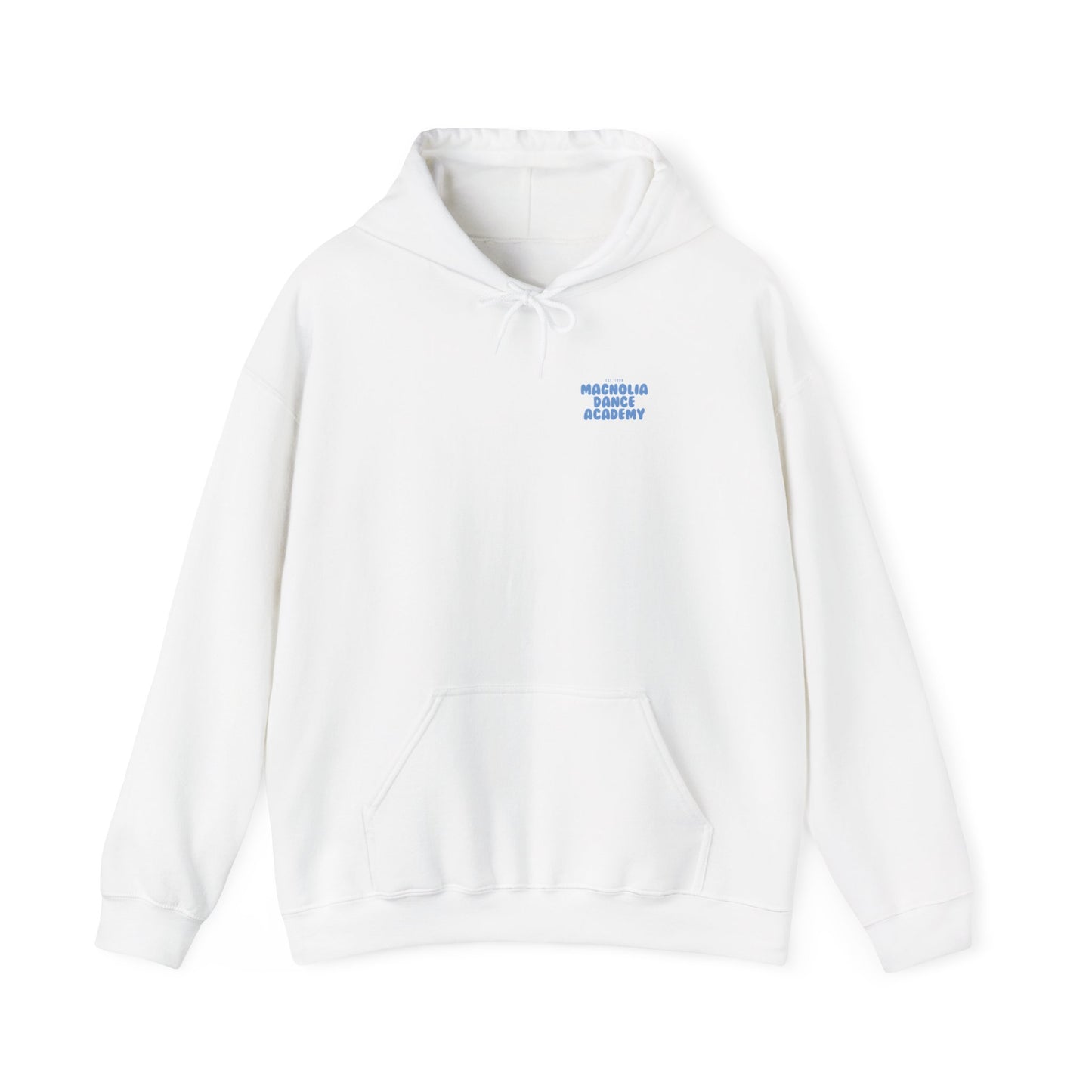 MDA - Unisex Hooded Sweatshirt (Front Mini Logo, Back Large Logo)