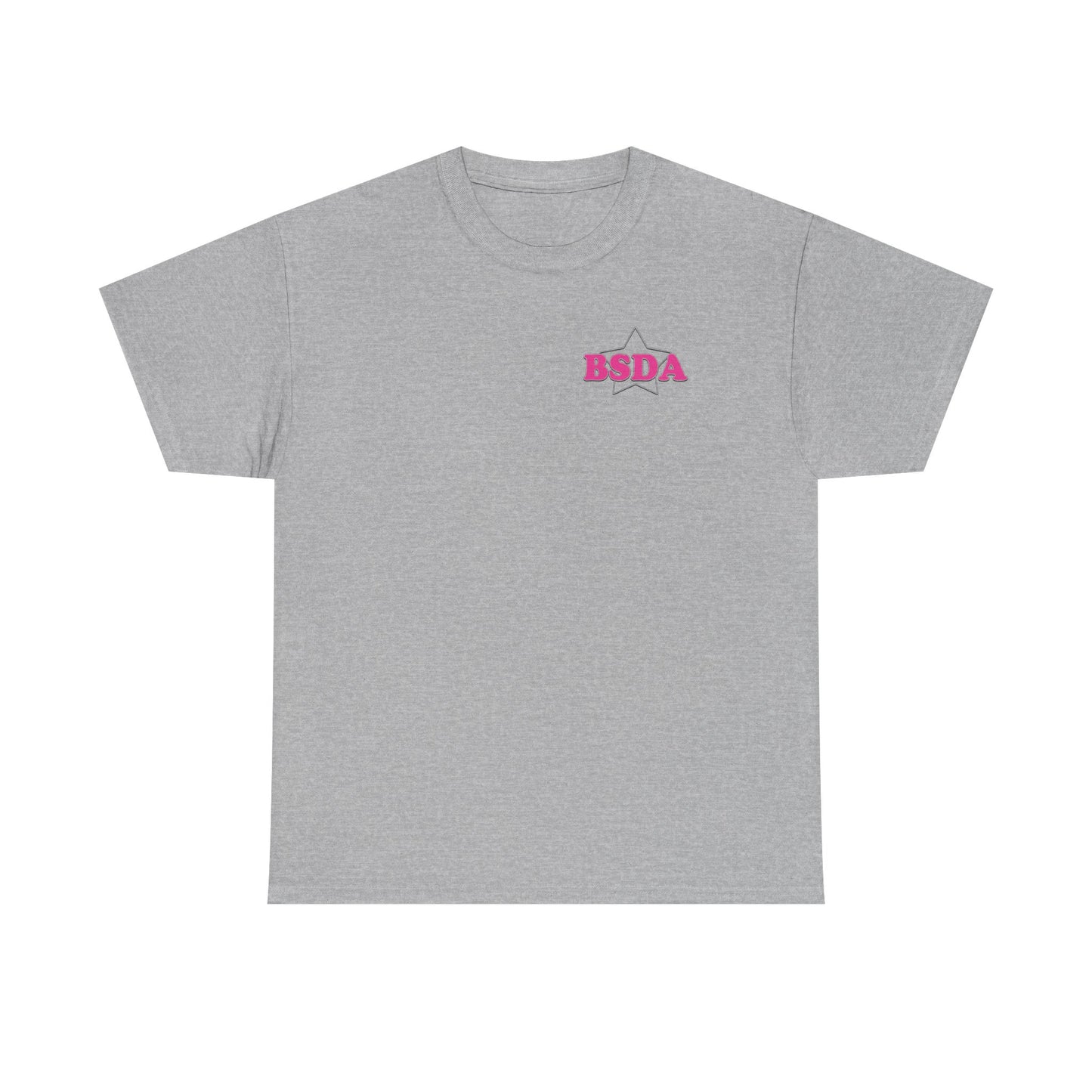 BSDA - Unisex Heavy Cotton Tee (Front OG Logo, Back Dance Dad)