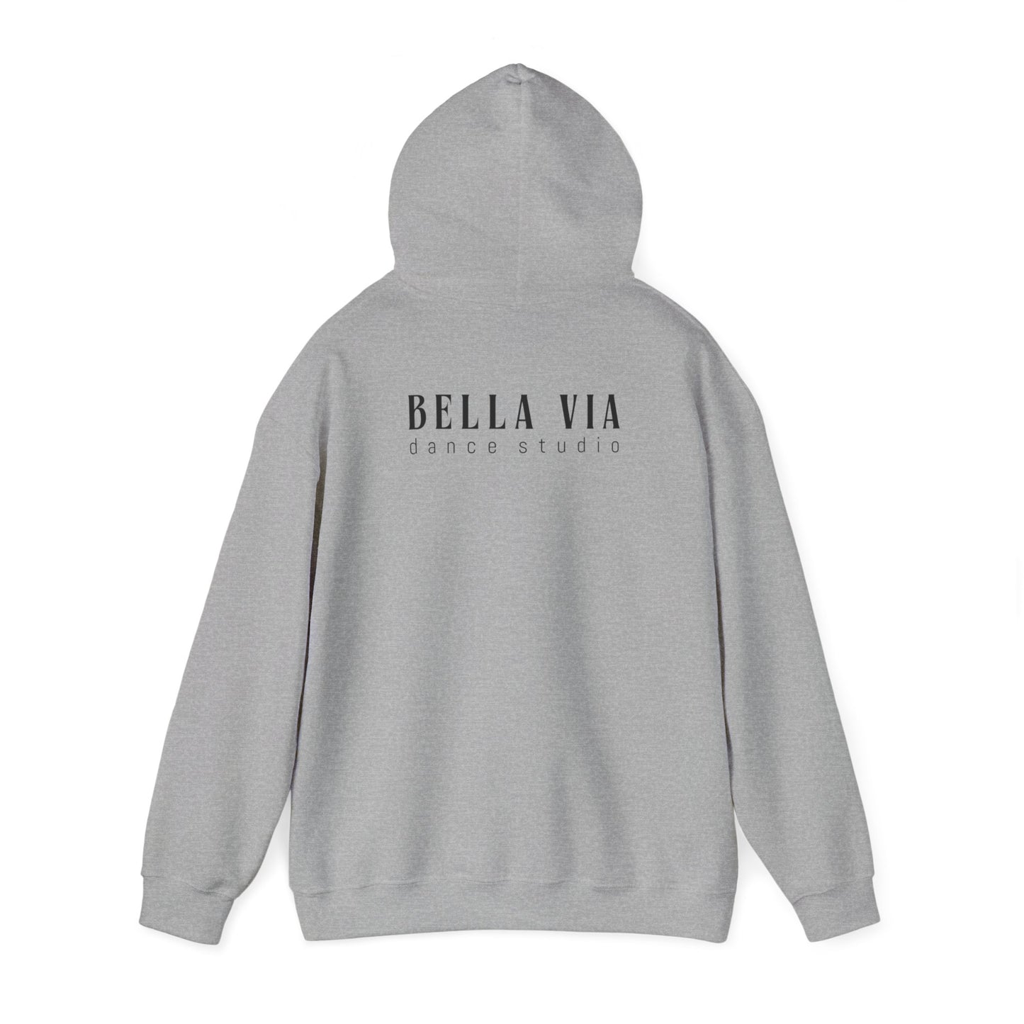 BellaVia - Unisex Hooded Sweatshirt (Front Design, Back Design)