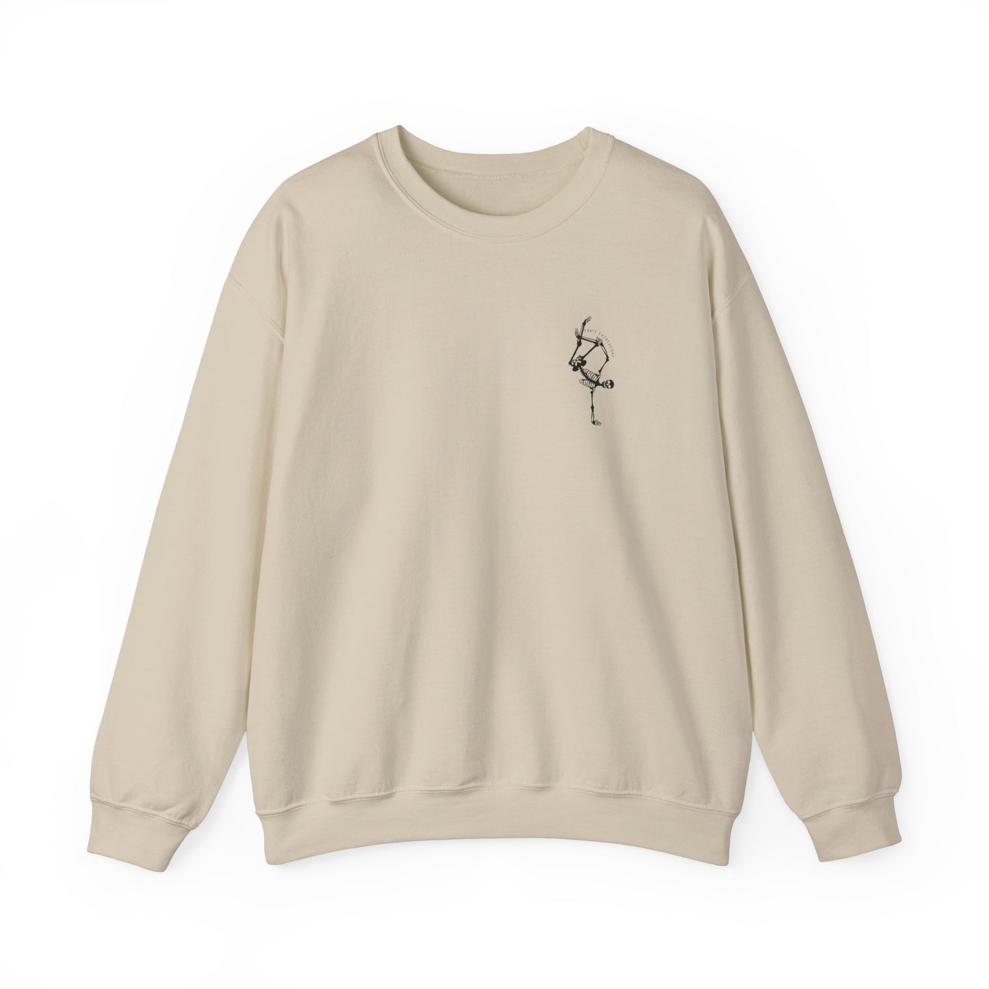 DE - Unisex Crewneck Sweatshirt - Front Logo, Back Design