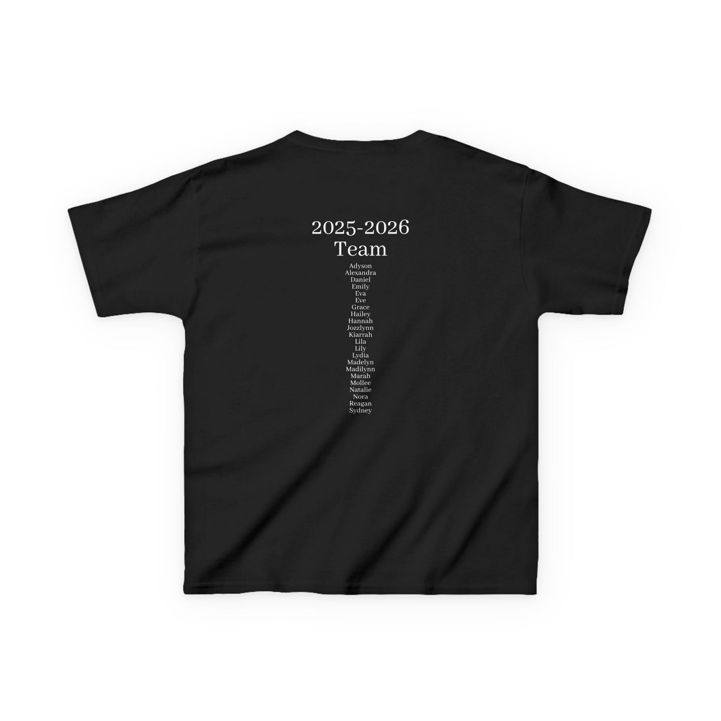 Dream Team Dance Company - Youth Cotton Tee | 2025-2026 Team Roster