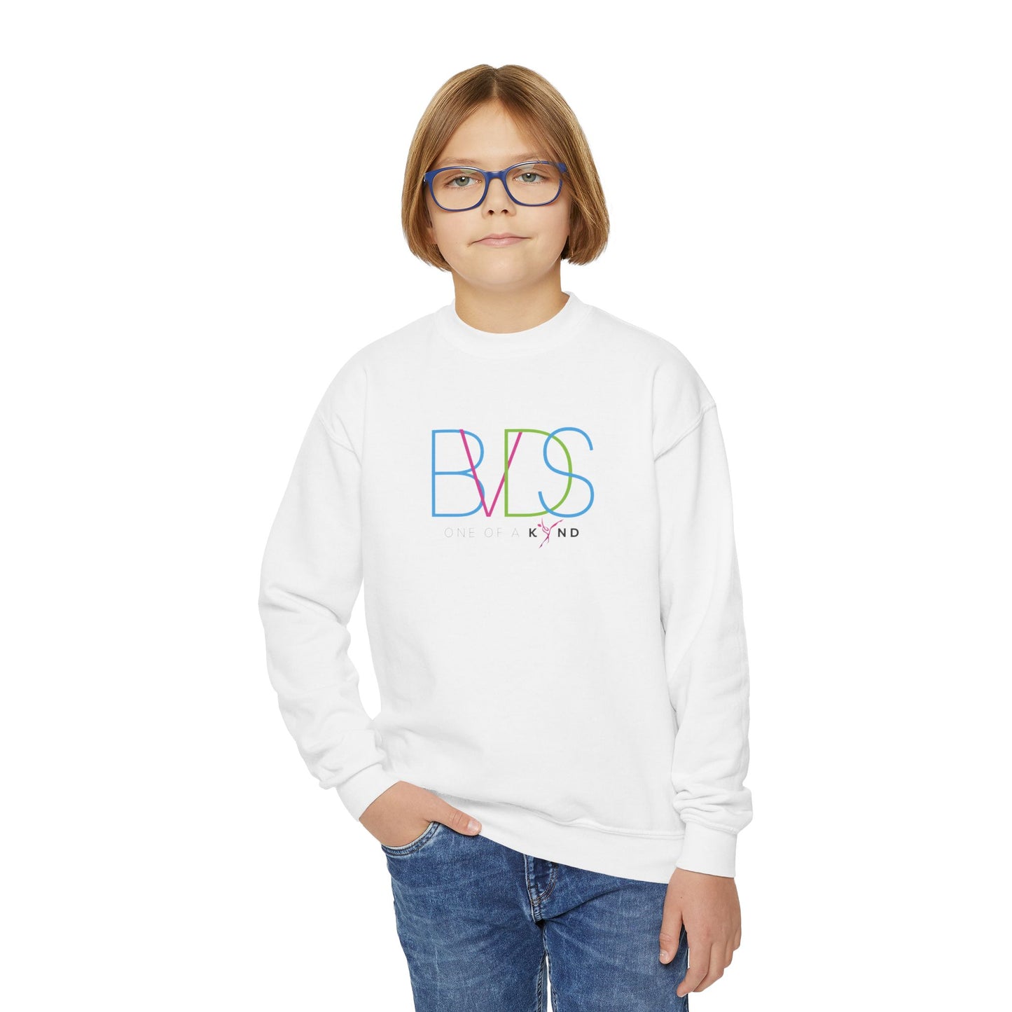 BellaVia - Youth Crewneck Sweatshirt (Front Design)