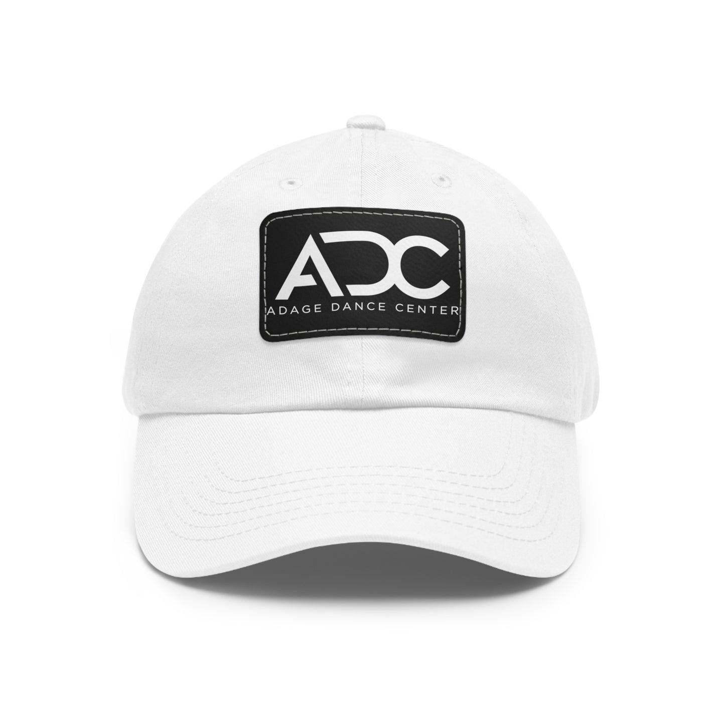 Adage Dance Center: Dad Hat with Leather Patch (Front Logo)