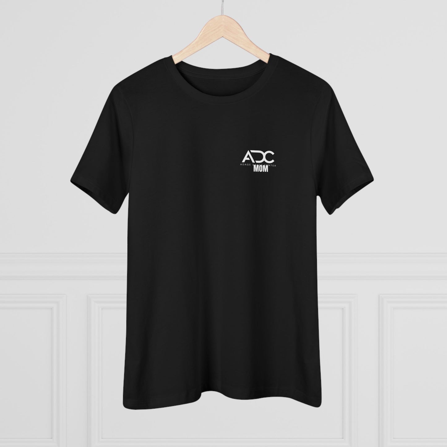 Adage Dance Center: Bella+Canvas Dance Mom Cotton Tee (Front Logo, Back Logo)