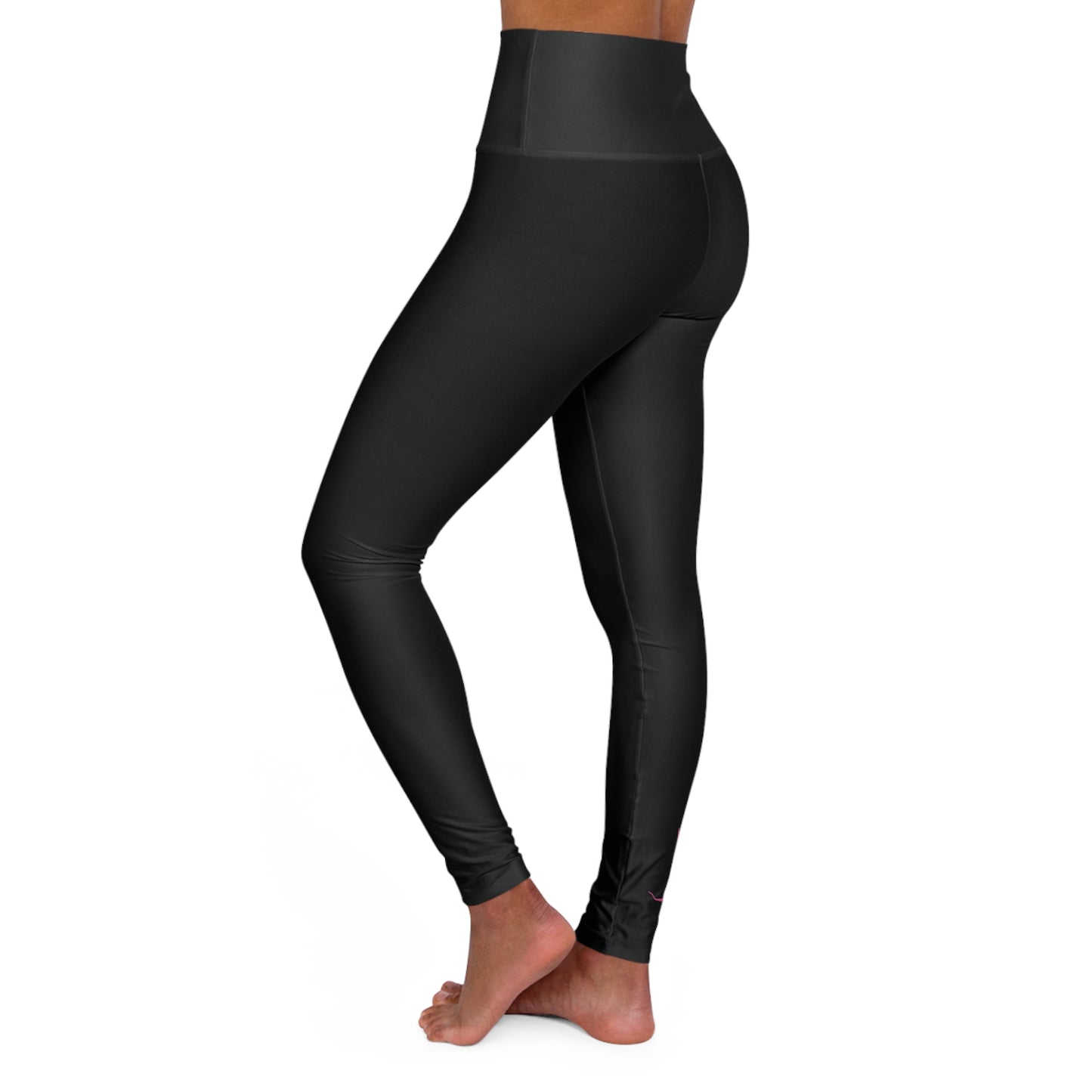 BellaVia - High Waisted Leggings (Right Leg Logo)