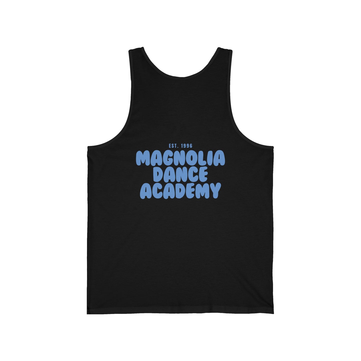 MDA - Unisex Jersey Tank (Front Mini Logo, Back Large Logo)