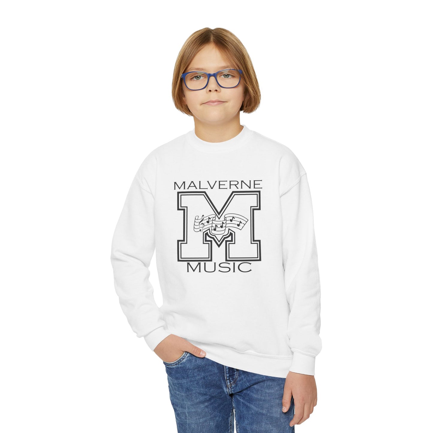 Malverne Music - Youth Crewneck