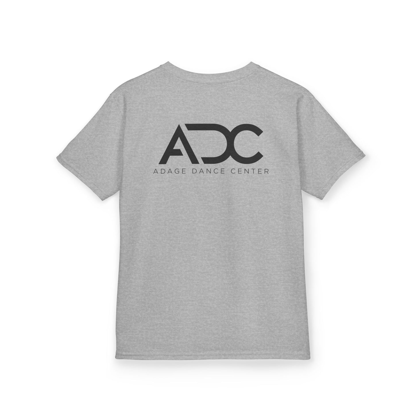 Adage Dance Center: Gildan Youth T-Shirt (Front Logo, Back Logo)