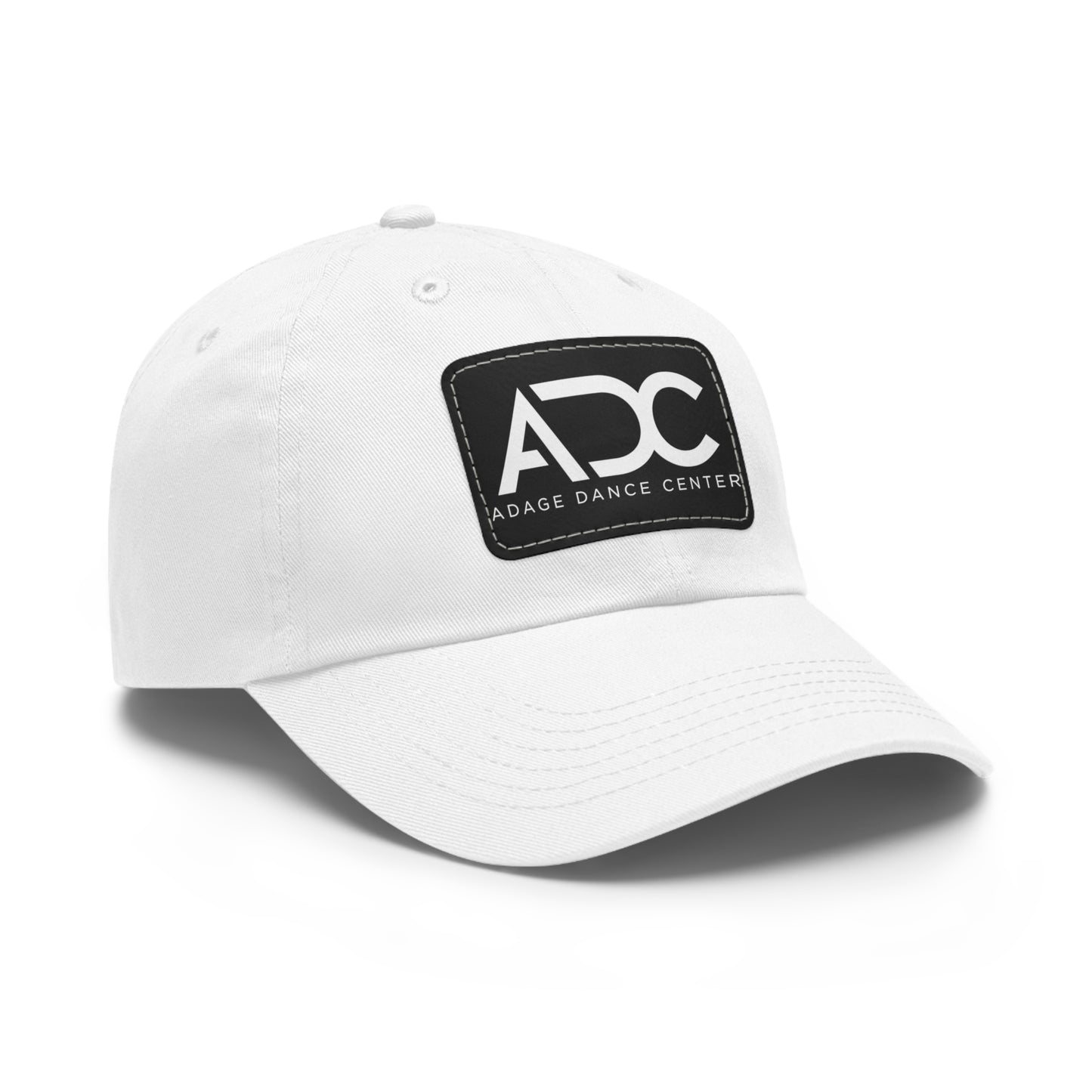 Adage Dance Center: Dad Hat with Leather Patch (Front Logo)