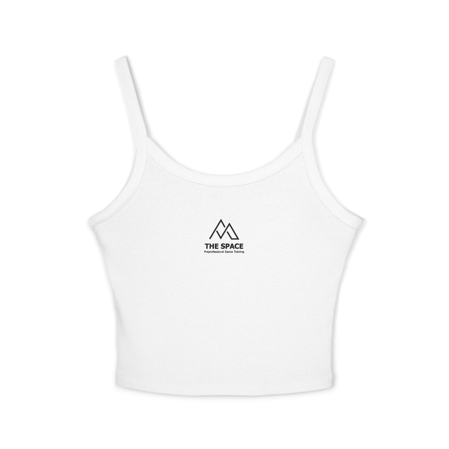 The Space - Women's Spaghetti Strap Tank Top (Front Logo, Back Name) Custom: Read Description