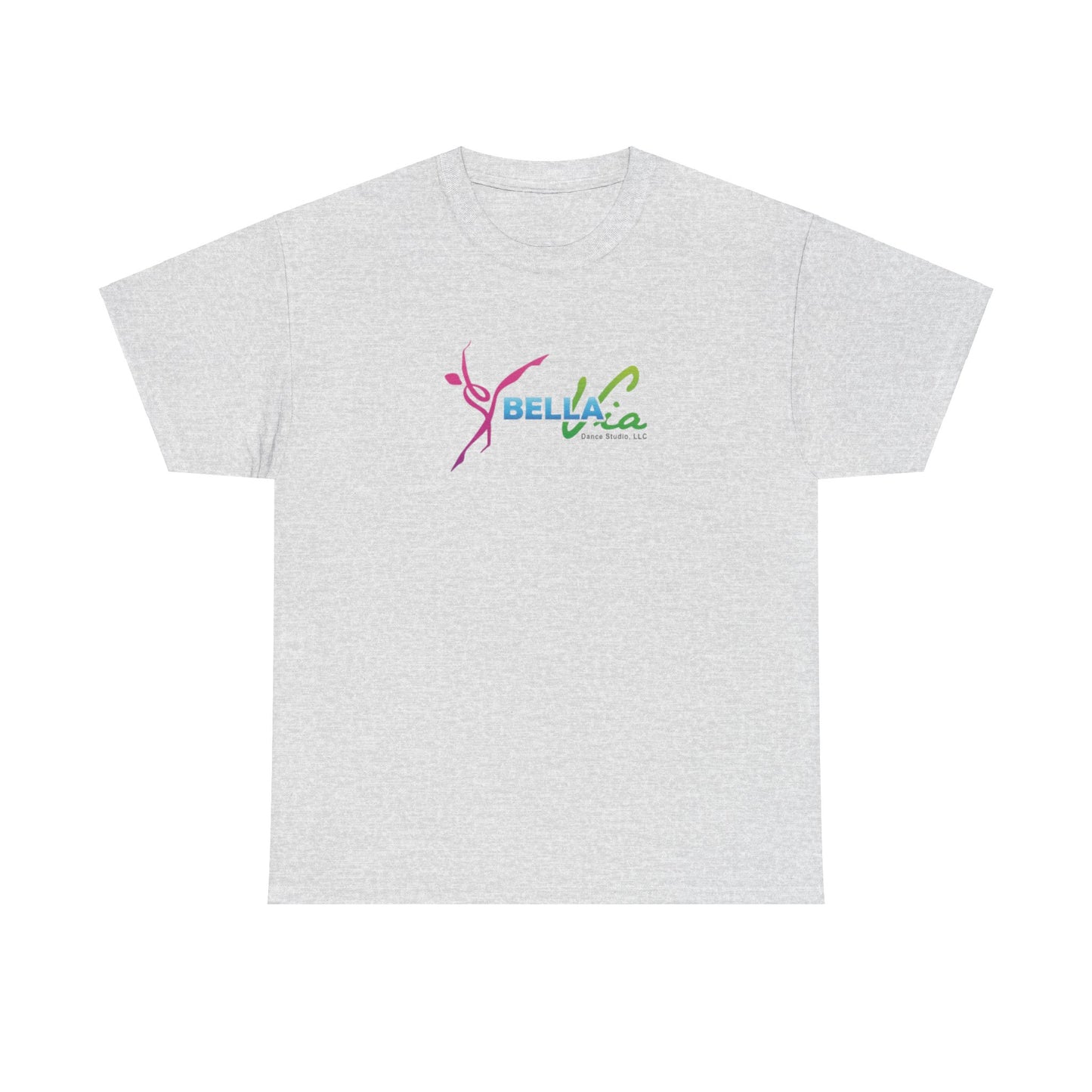 BellaVia - Unisex Cotton Tee (Front Logo, Back Design)