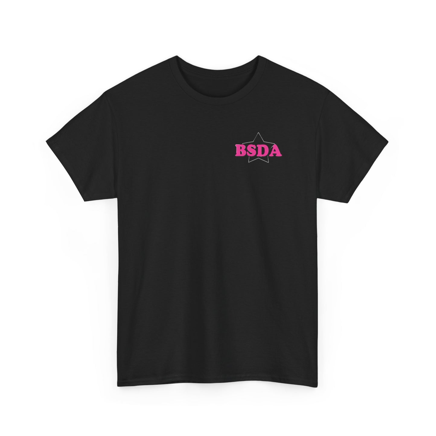 BSDA - Unisex Heavy Cotton Tee (Front OG Logo, Back Dance Mom)