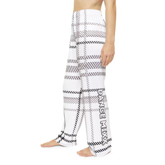 MIXX Fall - Women's Pajama Pants (Plaid Print, Left Leg Design)