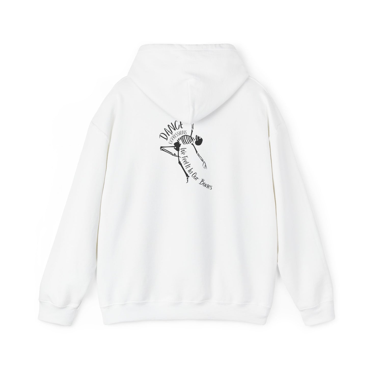 DE - Unisex Hooded Sweatshirt - Front Logo, Back Design