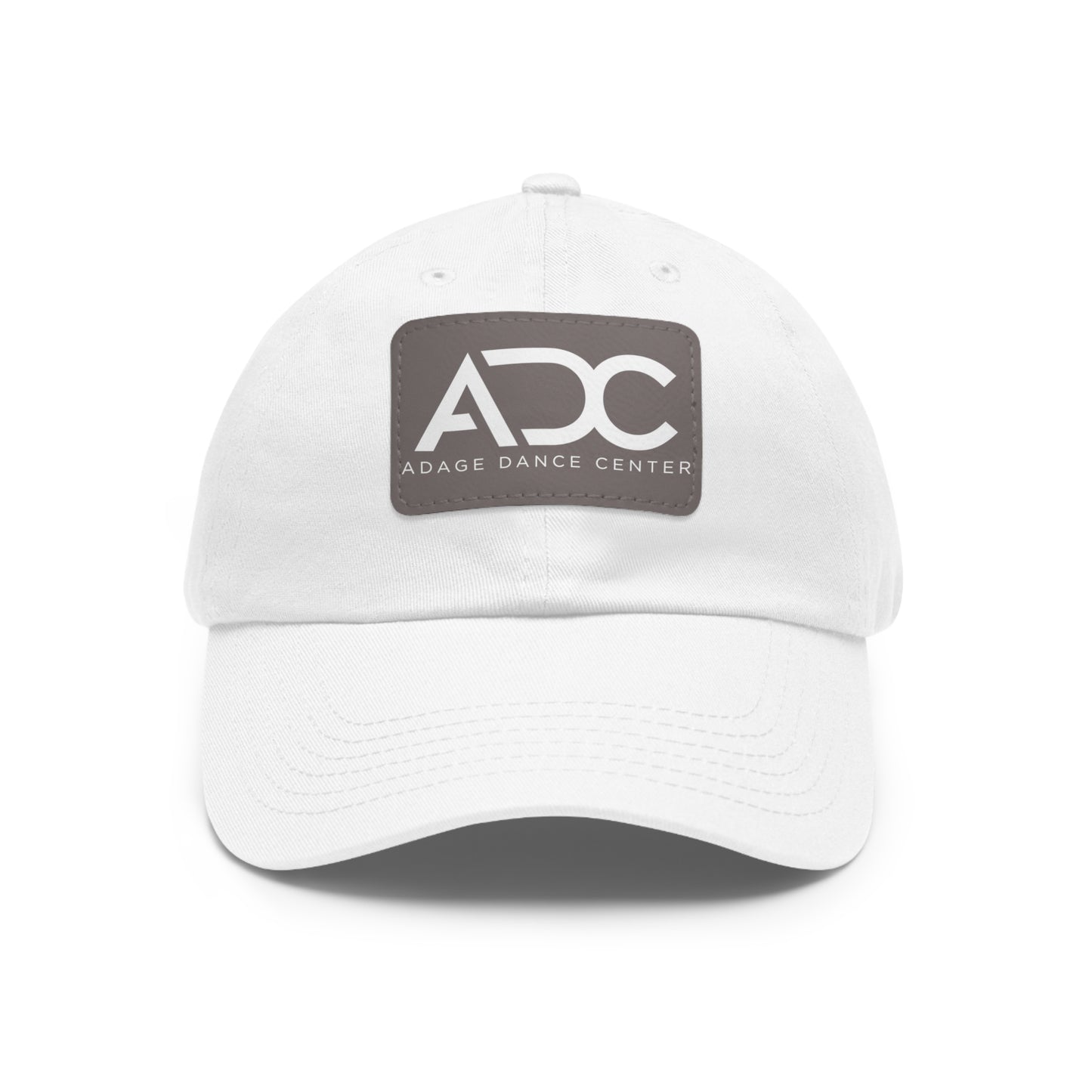 Adage Dance Center: Dad Hat with Leather Patch (Front Logo)
