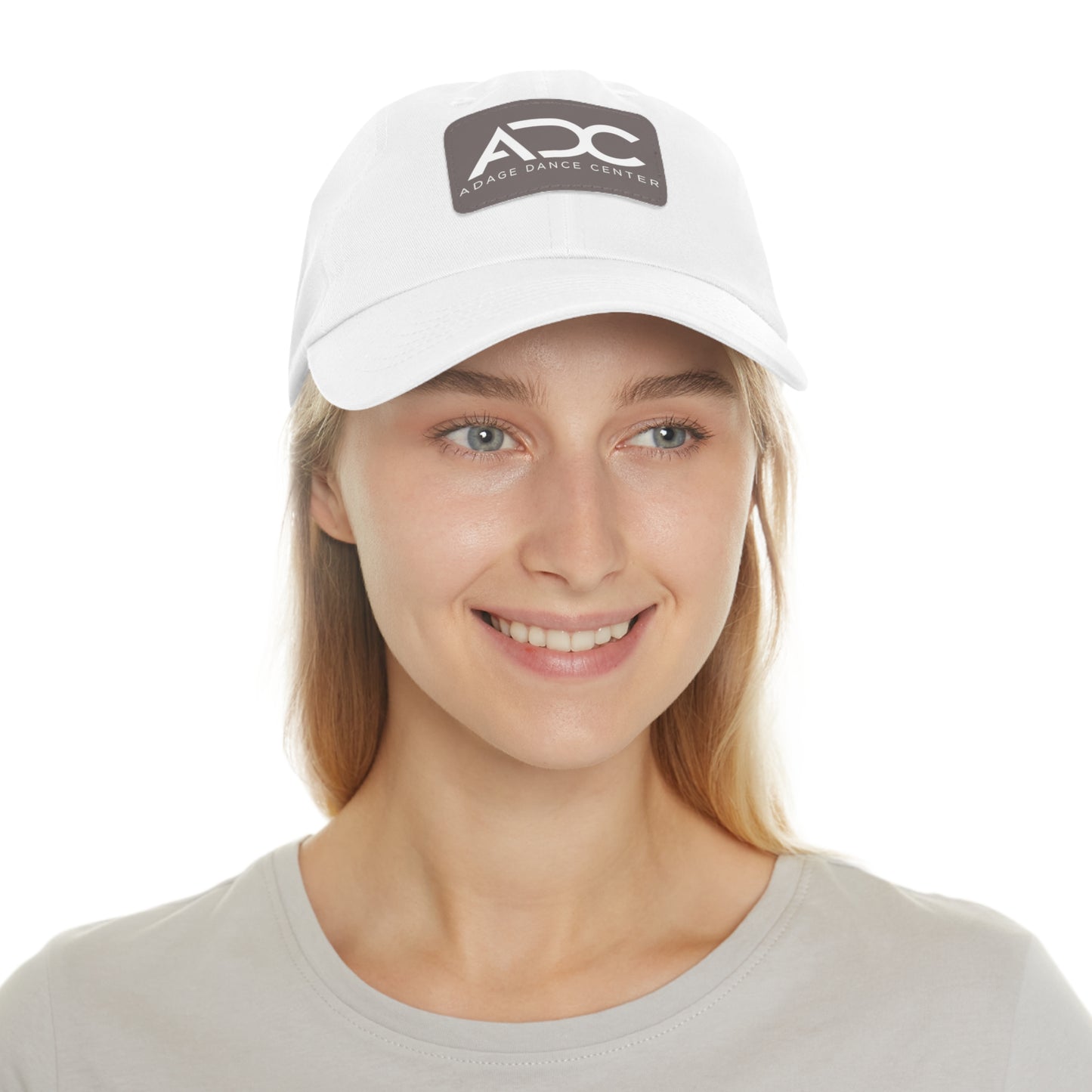 Adage Dance Center: Dad Hat with Leather Patch (Front Logo)
