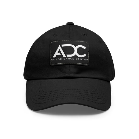 Adage Dance Center: Dad Hat with Leather Patch (Front Logo)