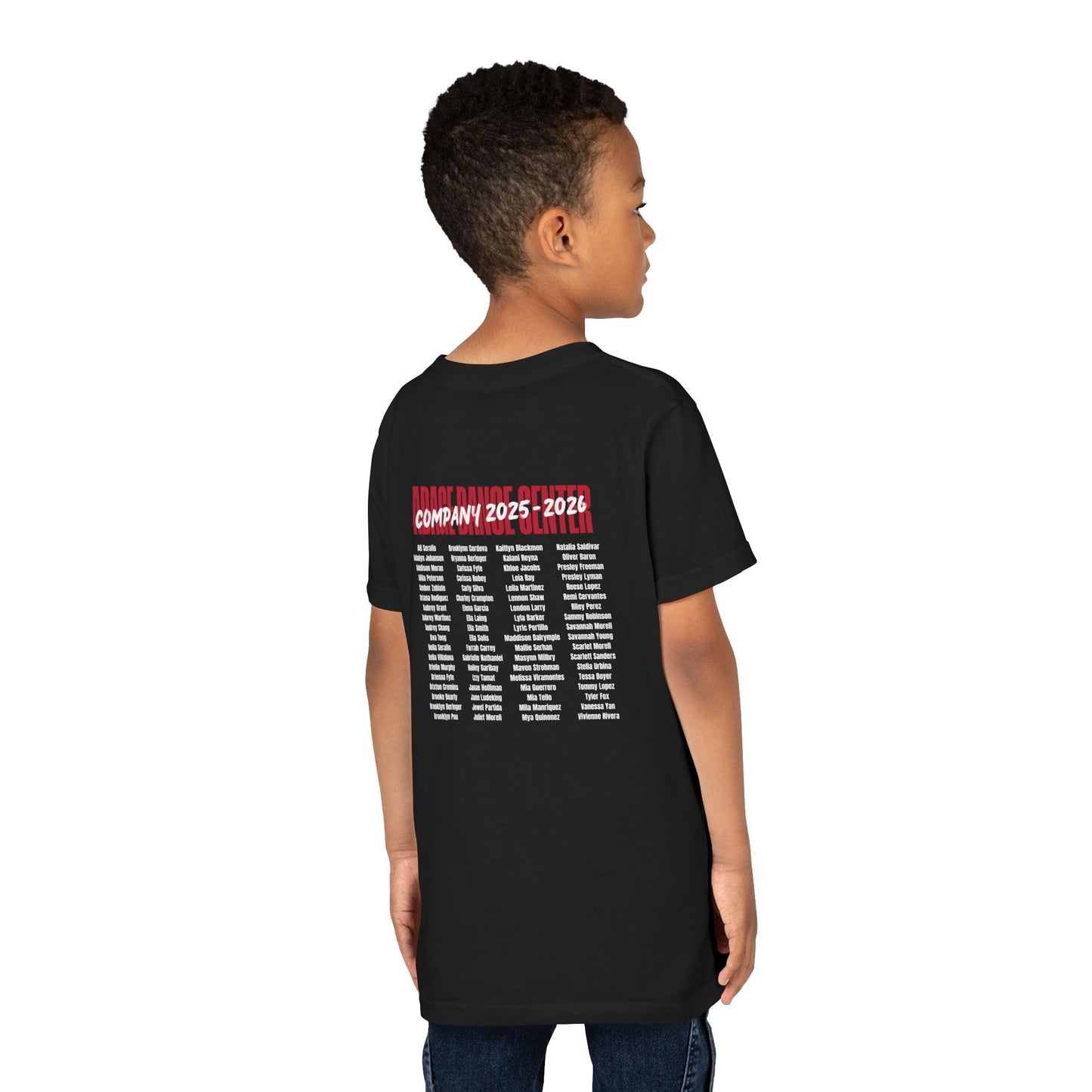 Adage Dance Center - Company 2025–2026 Team - Youth Bella + Canvas Tee