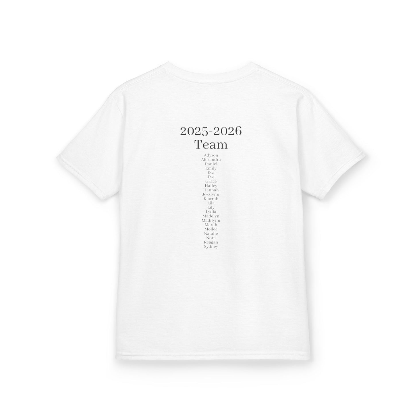 Dream Team Dance Company - Youth Cotton Tee | 2025-2026 Team Roster