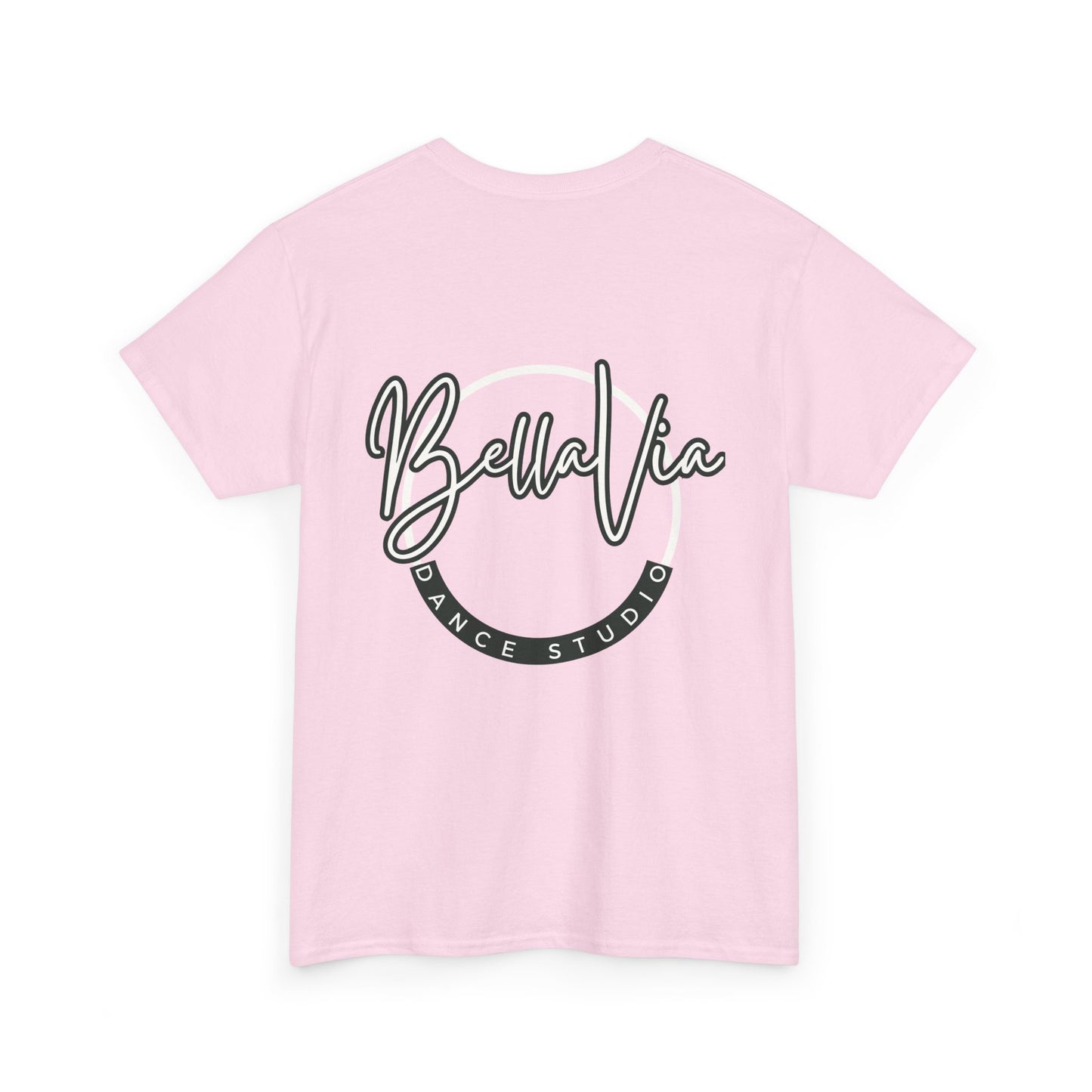 BellaVia - Unisex Cotton Tee (Front Logo, Back Design)