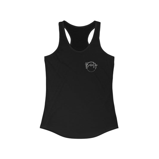 BellaVia - Youth Racerback Tank (Front Logo, Back Design)