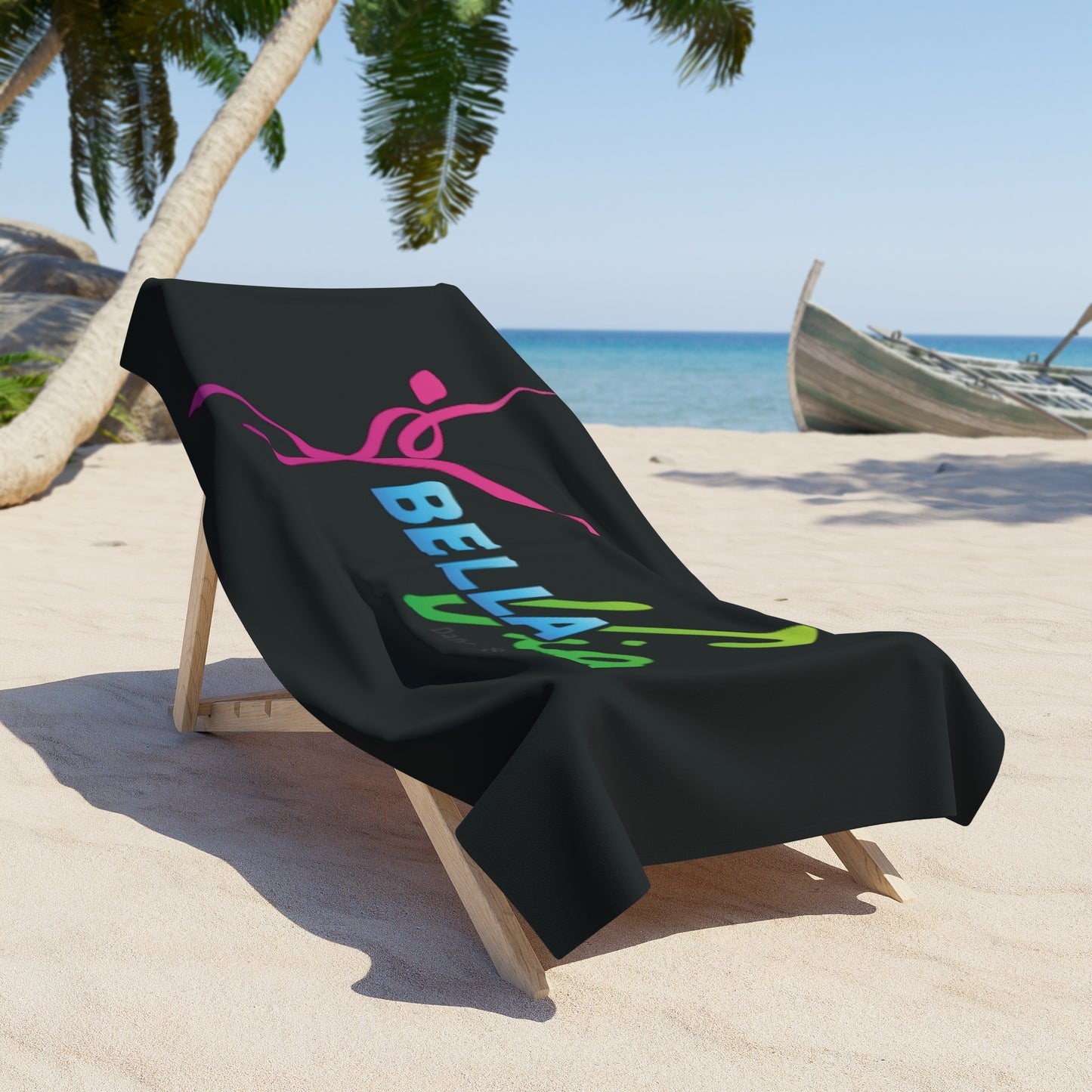 BellaVia - Beach Towel (Black)