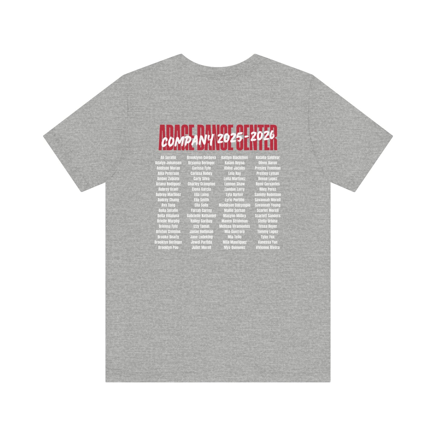 Adage Dance Center - Company 2025–2026 Team - Unisex Bella + Canvas Tee