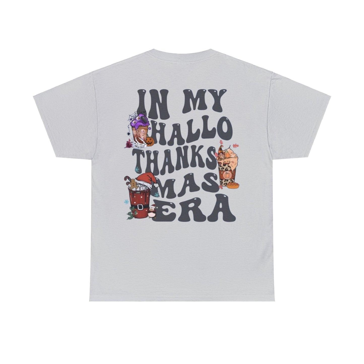 HALLOTHANKSMAS - Unisex Cotton Tee - (Back Design)