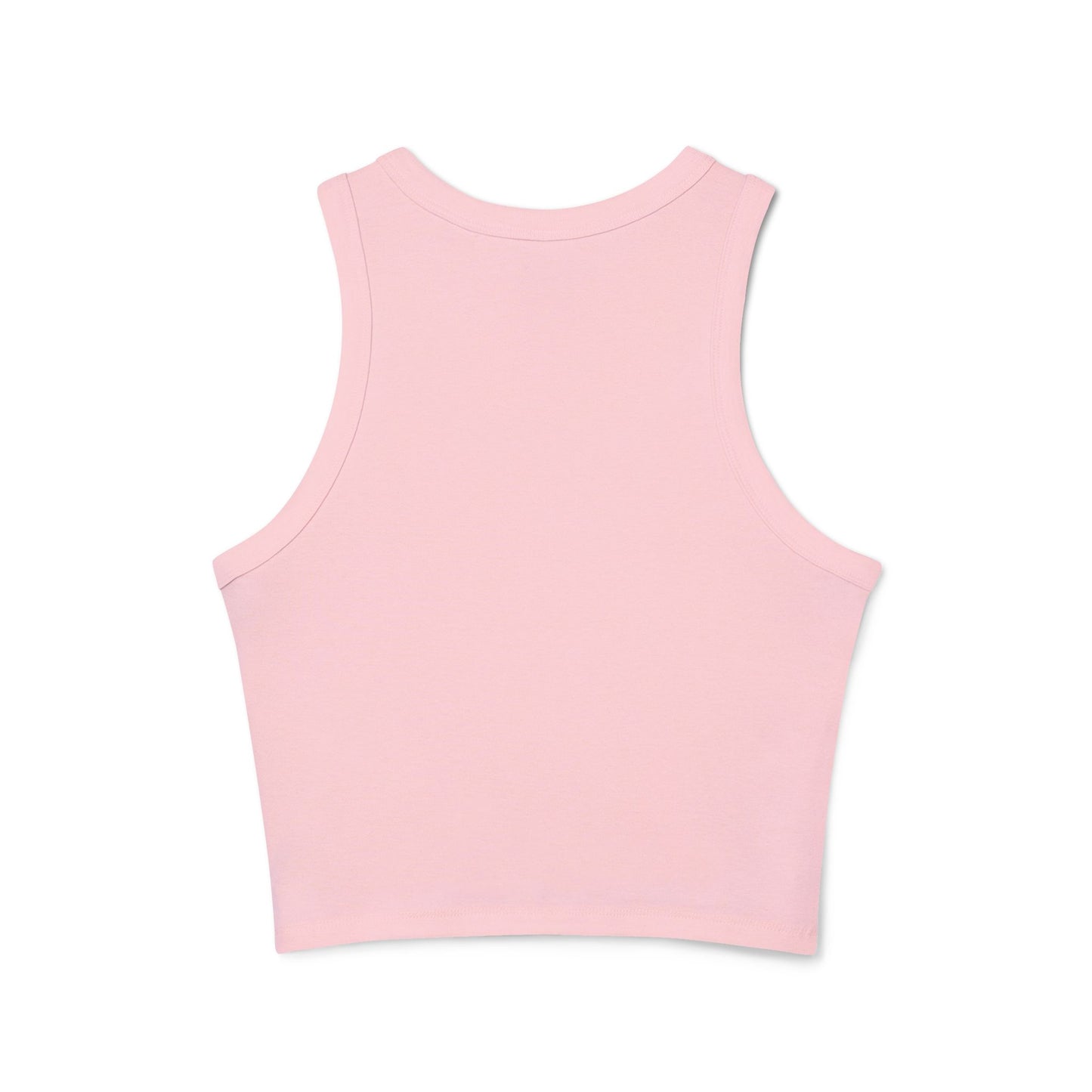One Degree Hotter Micro Rib Racer Tank Top — "That doesn’t align with my archetype" Minimal Graphic Crop Tank