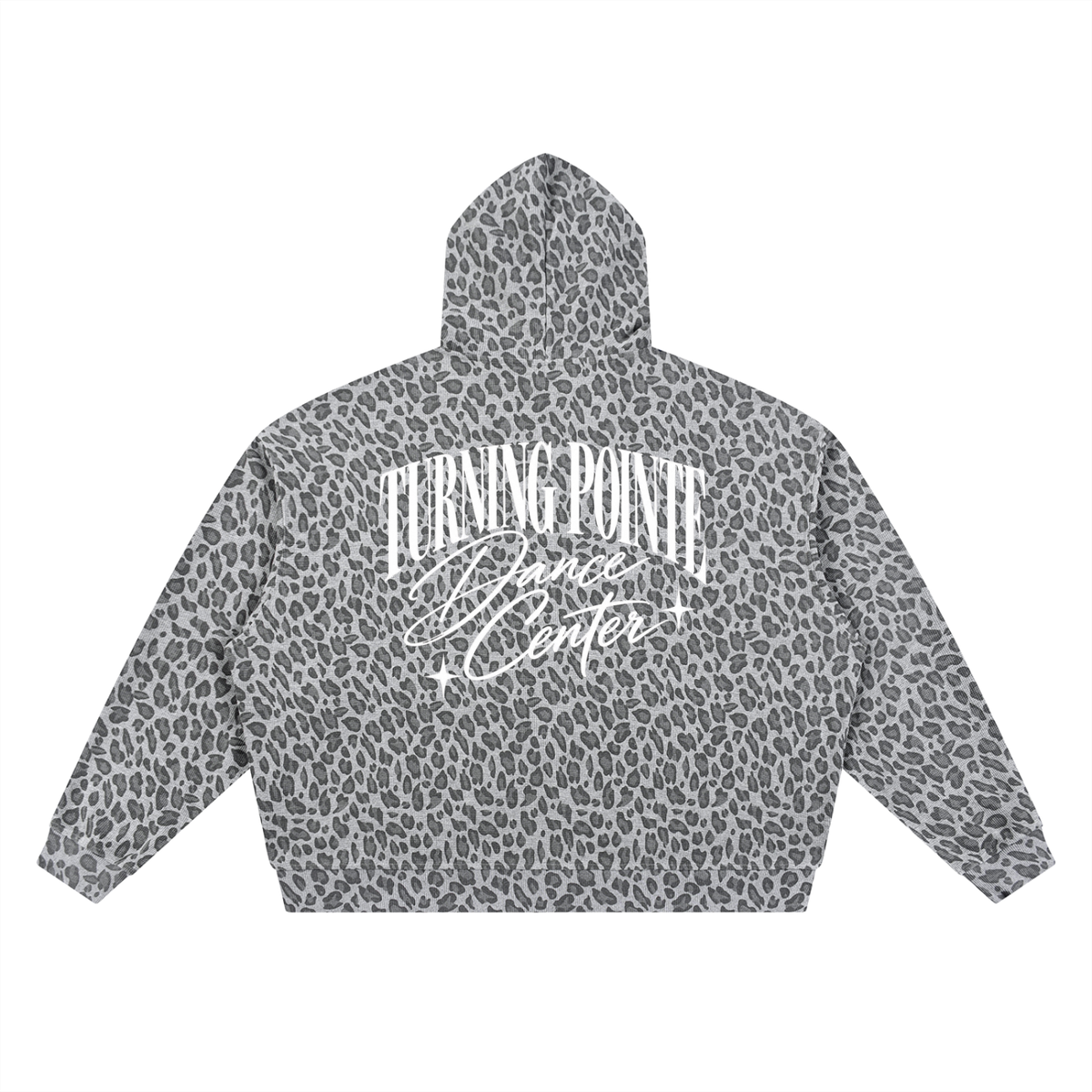 TPDC Winter - Unisex Leopard Print Waffle Full Zip Hoodie
