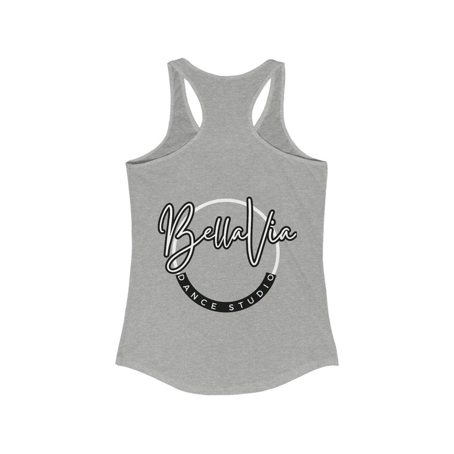 BellaVia - Youth Racerback Tank (Front Logo, Back Design)