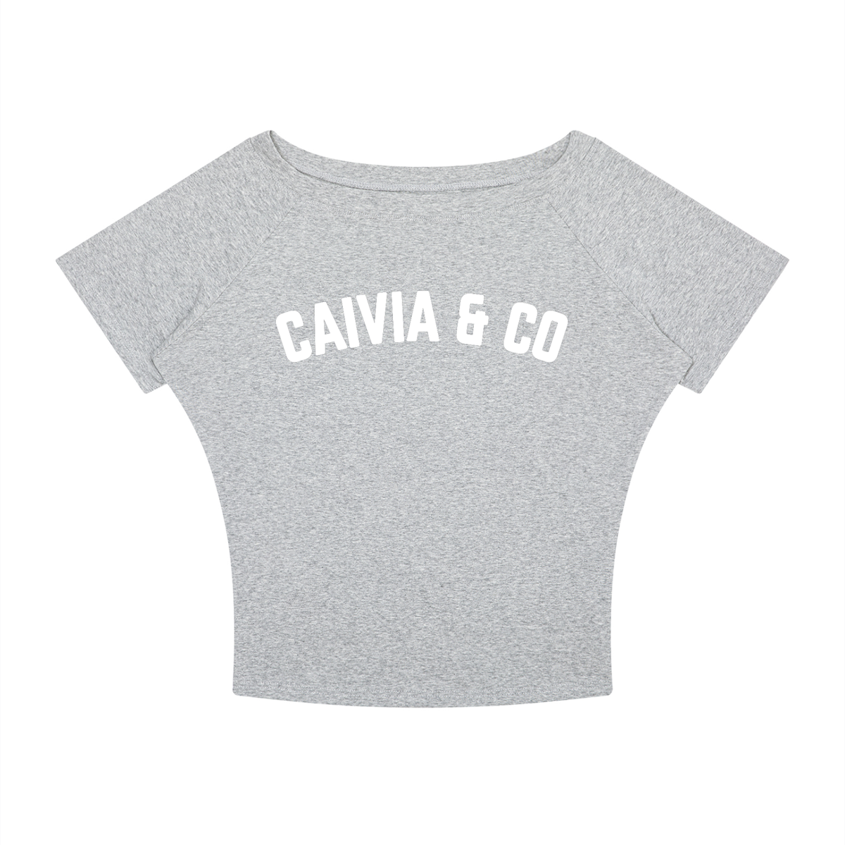 CAIVIA & Co. - Women’s Boatneck Raglan Off Shoulder T-Shirt