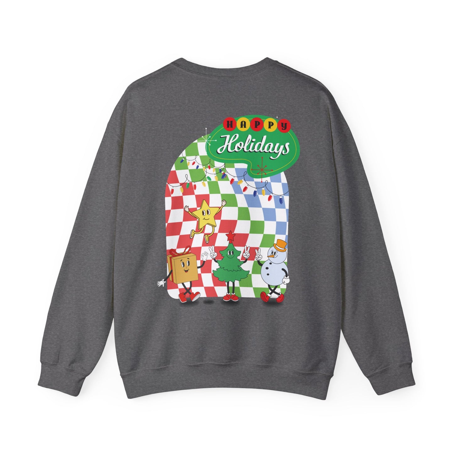 HAPPY HOLIDAYS - LIMITED EDITION - Unisex Crewneck Sweatshirt - (Front Logo, Back Design)