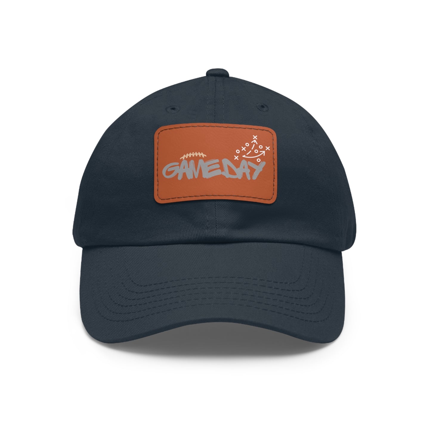 GAME DAY - Hat with Leather Patch (Rectangle)