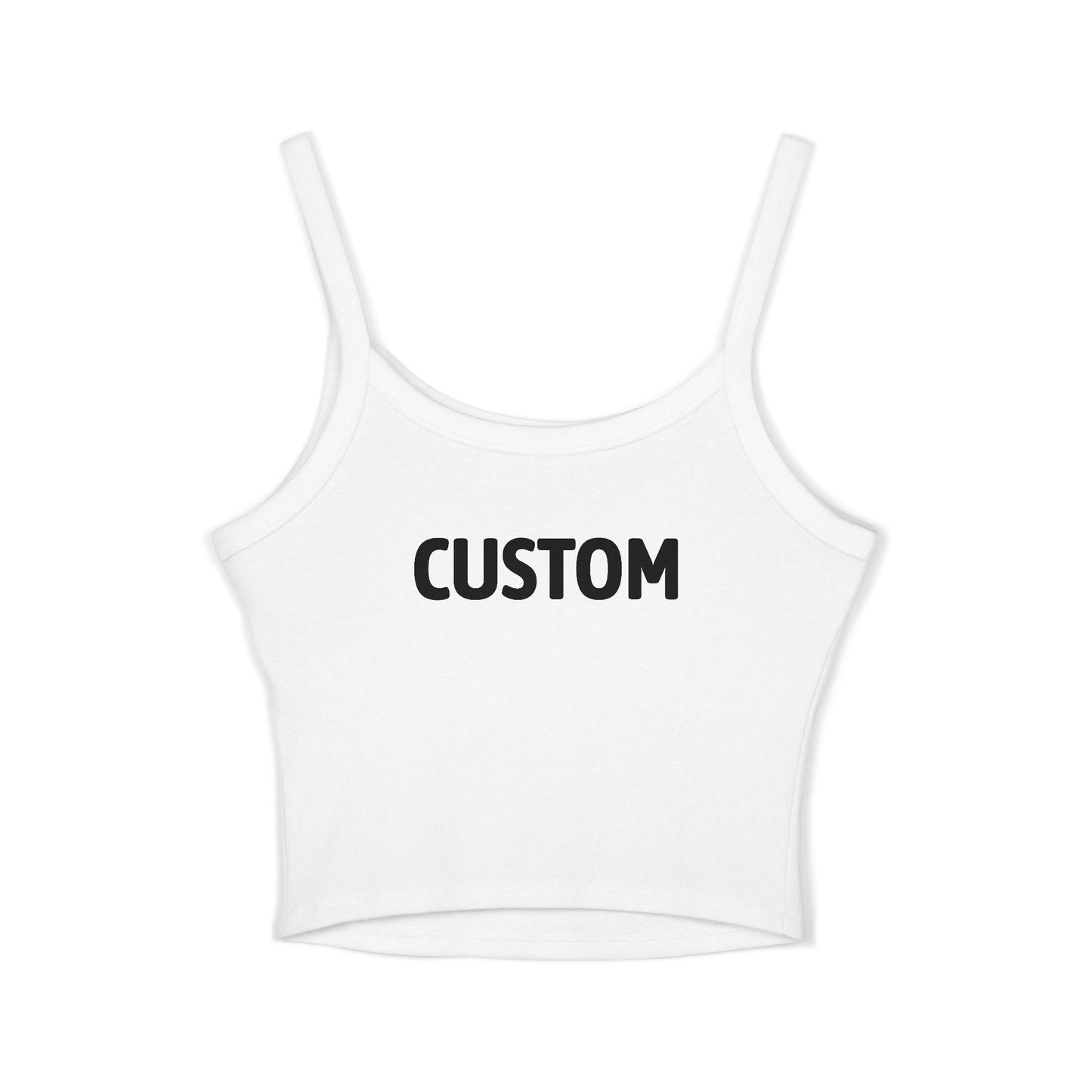 The Space - Women's Spaghetti Strap Tank Top (Front Logo, Back Name) Custom: Read Description