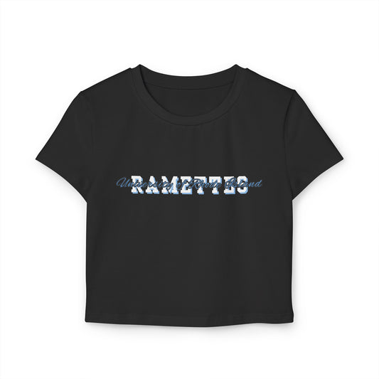 Stylish Women's Baby Tee - 'Ramettes' Graphic Top for Casual Outings
