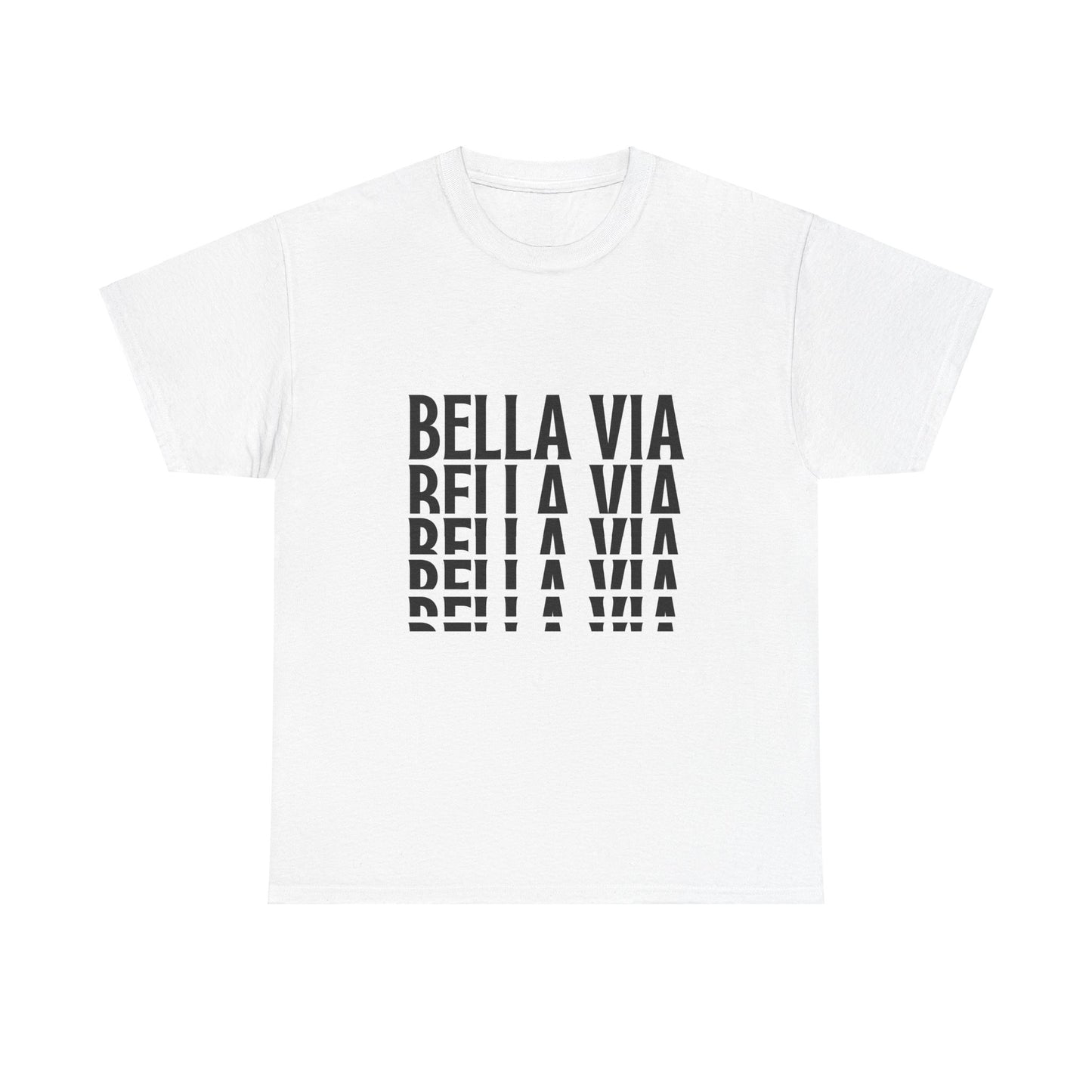 BellaVia - Unisex Cotton Tee (Front Descending Logo)