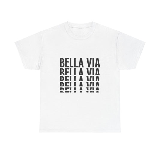 BellaVia - Unisex Cotton Tee (Front Descending Logo)