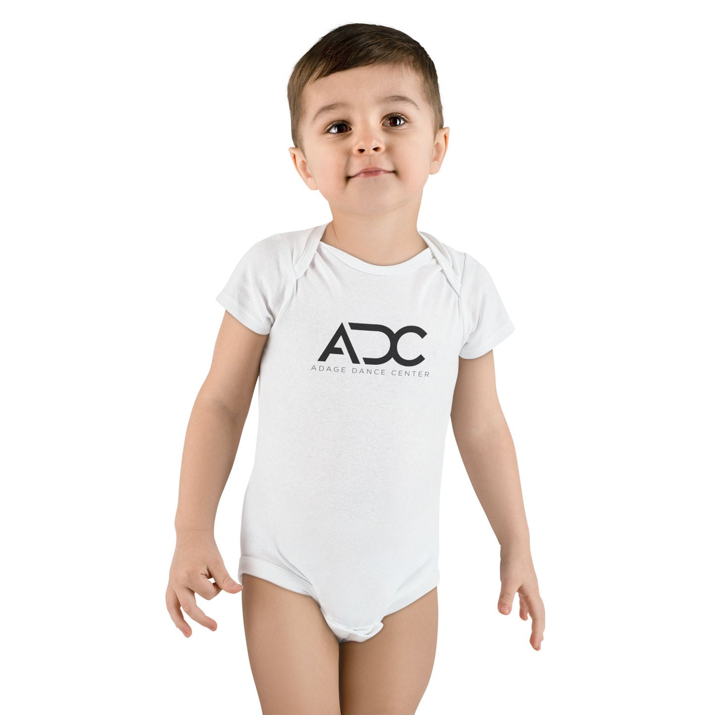 Adage Dance Center: Baby Onesie for Newborns (Front Logo)