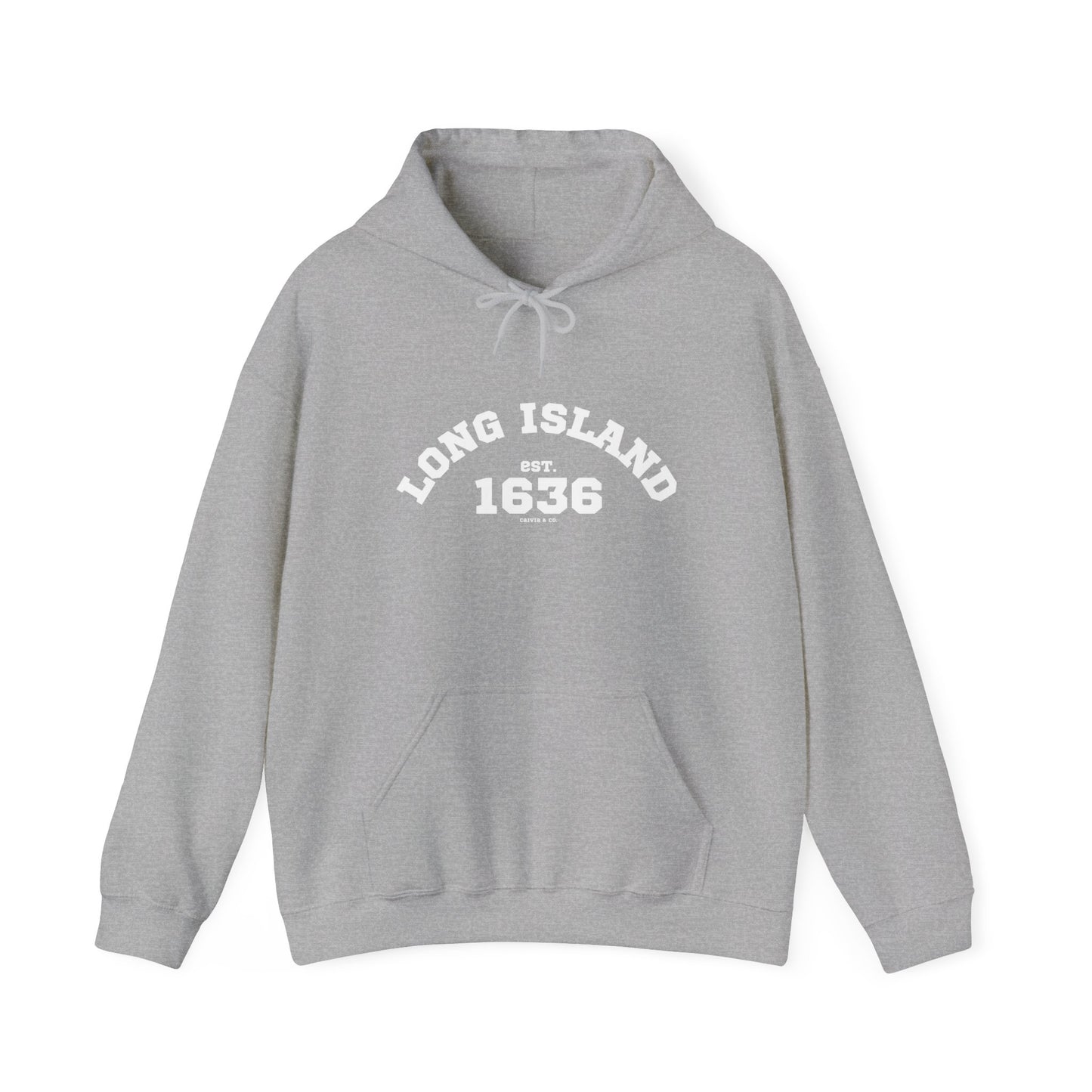 LONG ISLAND, NY - Unisex Hooded Sweatshirt - (Front Design)