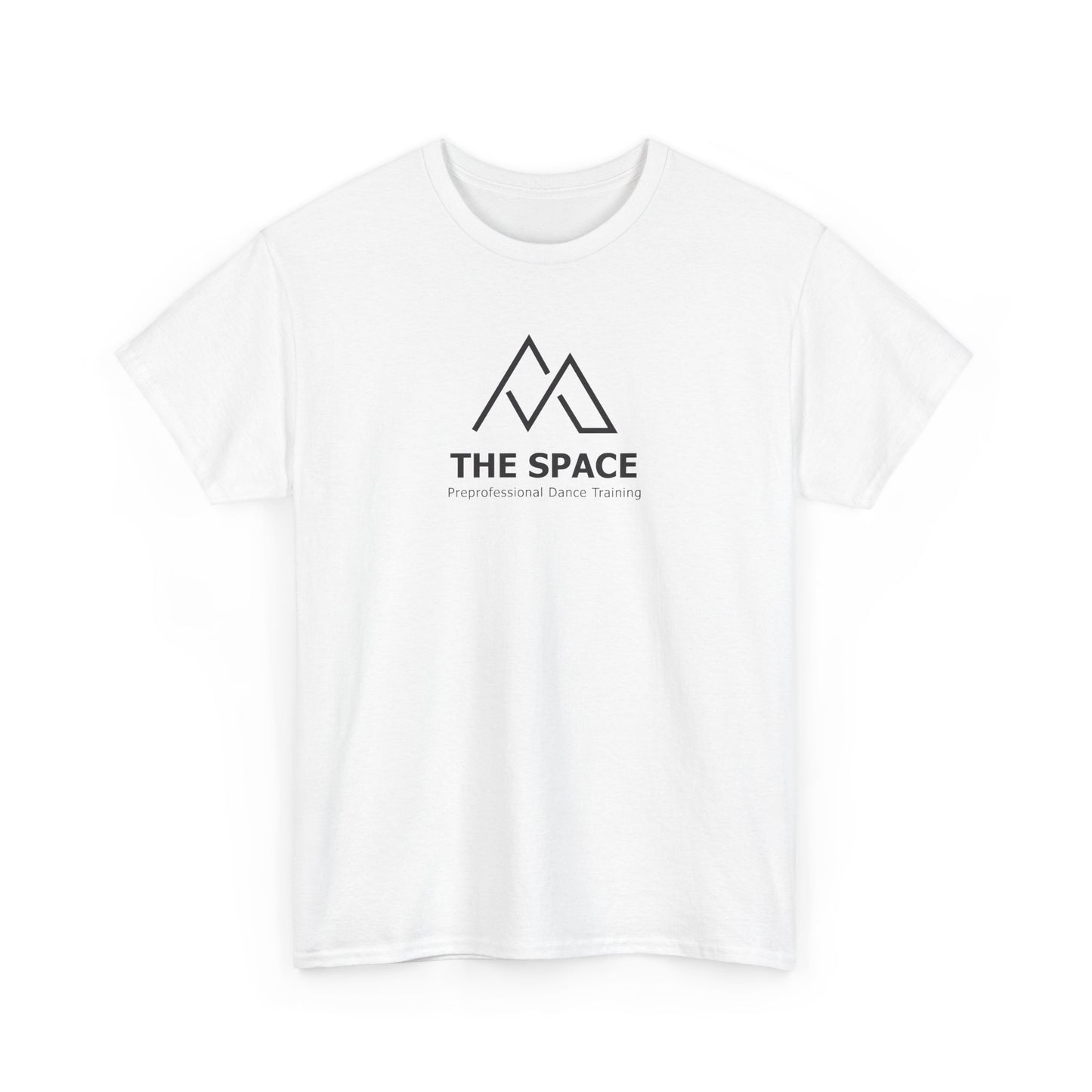 The Space - Unisex Heavy Cotton Tee (Left Chest Logo, Back Name) Custom: Read Description