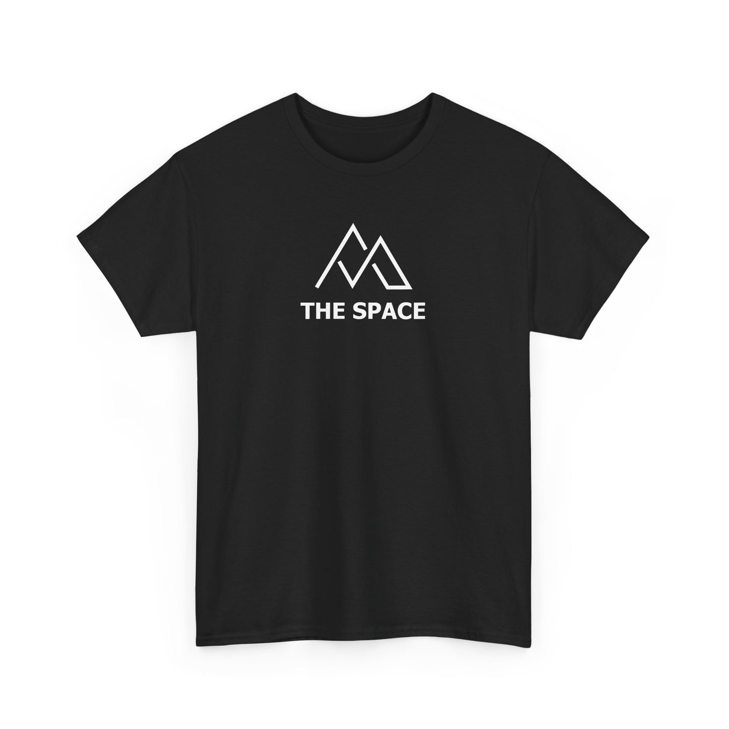 The Space - Unisex Heavy Cotton Tee (Left Chest Logo, Back Name) Custom: Read Description