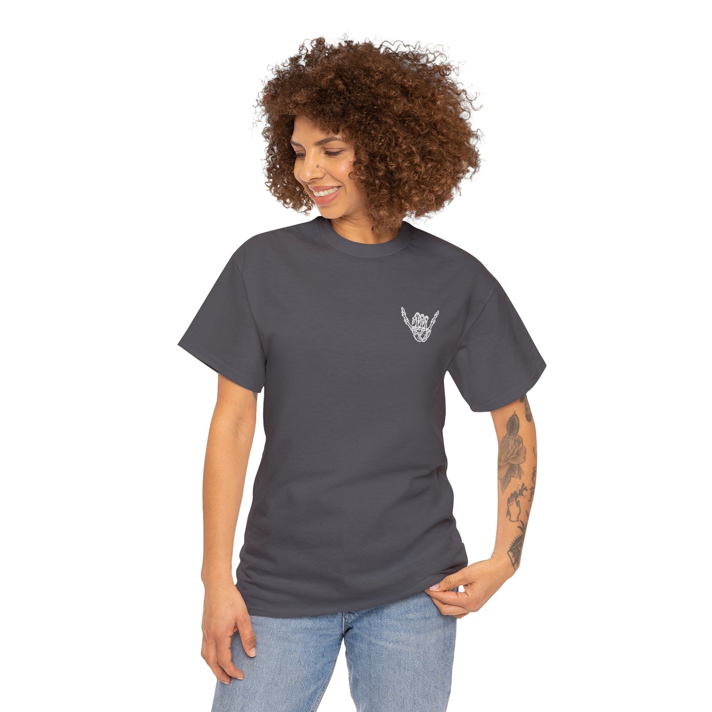 SPOOKY SUMMER - Unisex Cotton Tee - (Front Logo, Back Design)