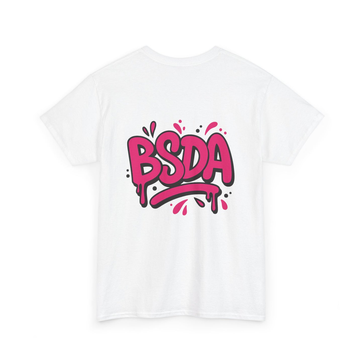 BSDA - Unisex Heavy Cotton Tee (Front Logo, Back Logo)