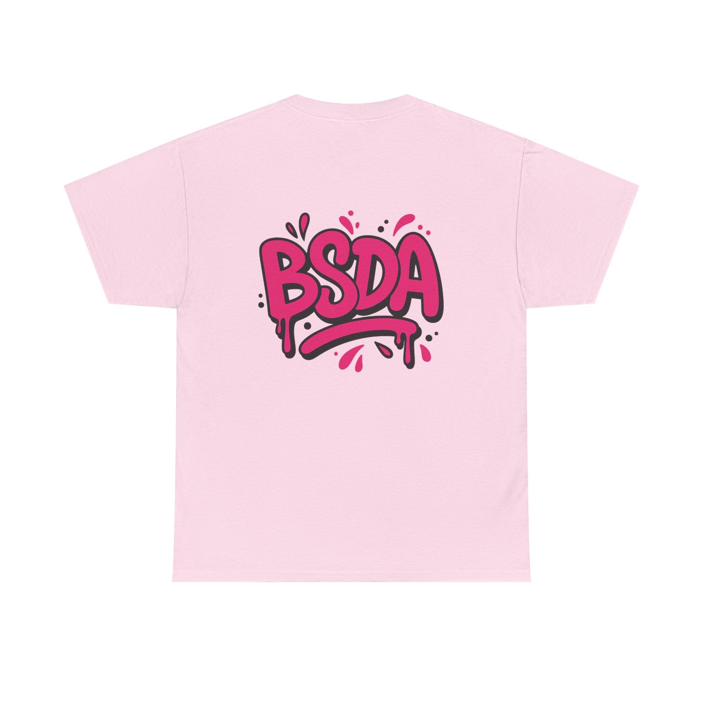 BSDA - Unisex Heavy Cotton Tee (Front Logo, Back Logo)