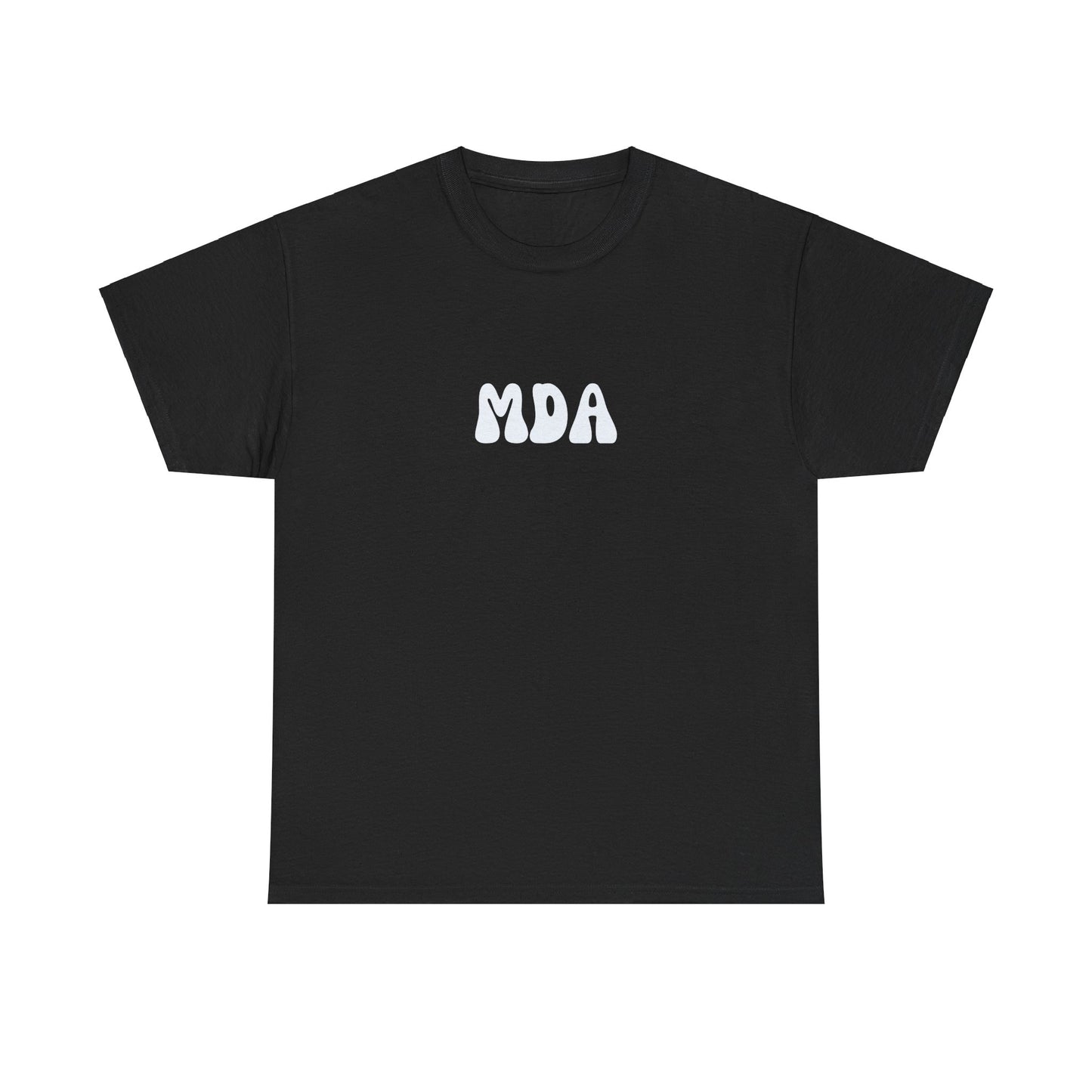 MDA - Unisex Heavy Cotton Tee (Front Abrv., Back Full)