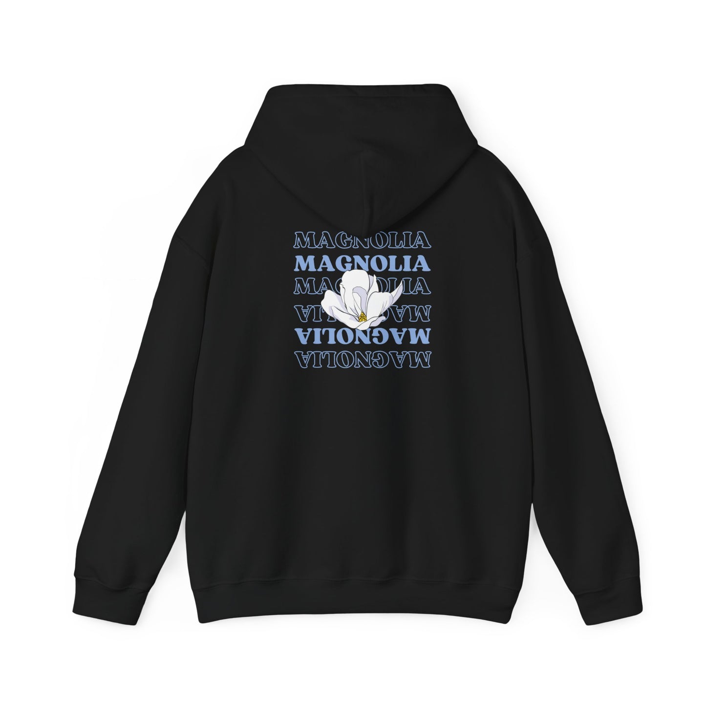 MDA - Unisex Hooded Sweatshirt (Front flower, Back Magnolia)