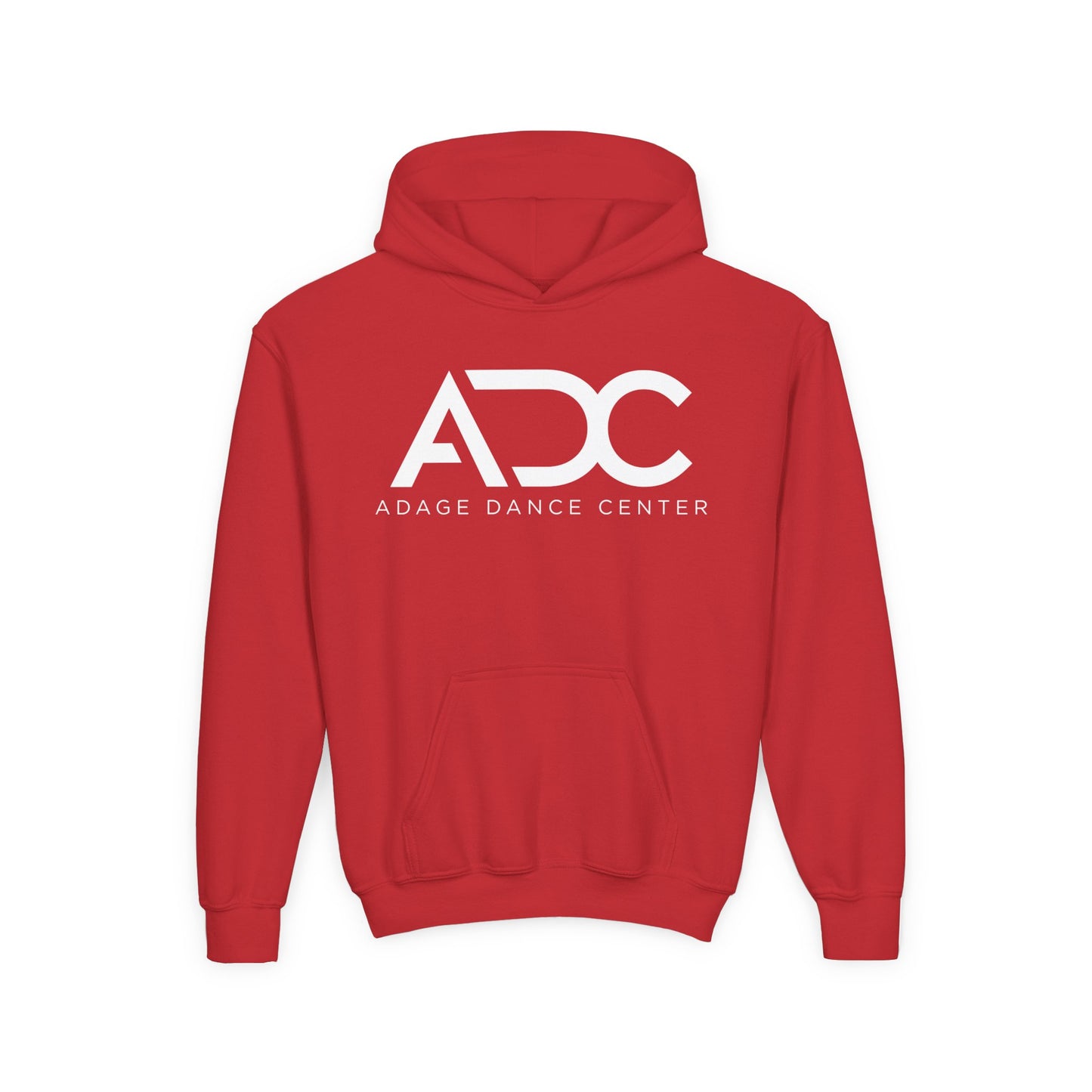 Adage Dance Center: Gildan Youth Hooded Sweatshirt (Front Logo, Back Name)