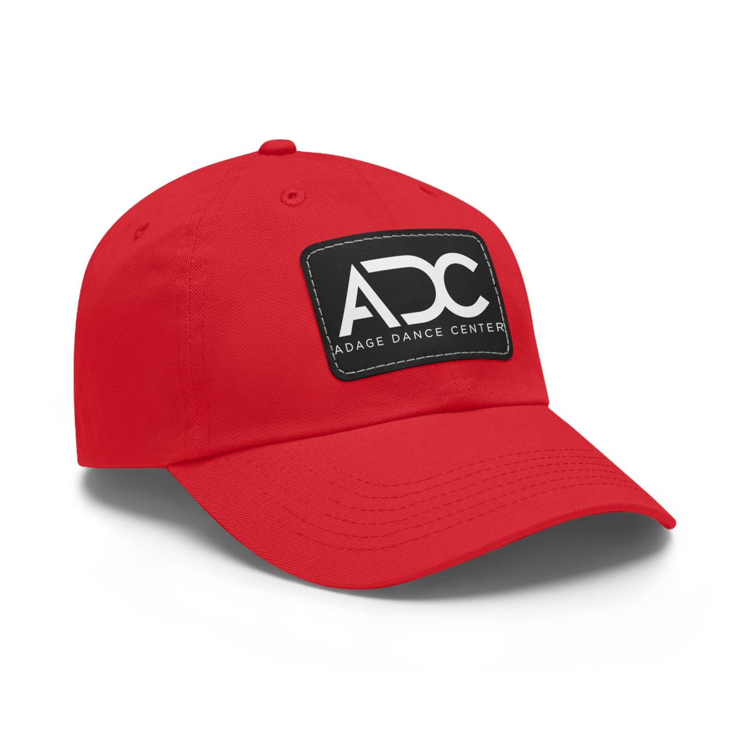 Adage Dance Center: Dad Hat with Leather Patch (Front Logo)
